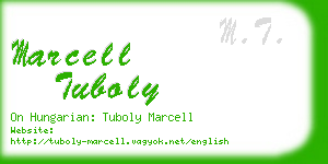 marcell tuboly business card